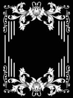 Victorian Design with Ornamental Frame Accent vector