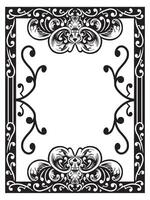 Outline Ornament Frame for Elegant Cards vector