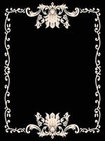 Decorative Card Frame with Ornamental Touch vector