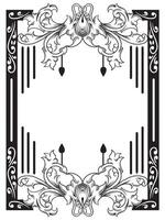 Ornamental Frame Outline for Certificates vector