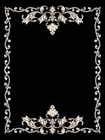Ornamental Square Frame with Classic Touch vector