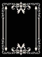 Ornamental Frame Outline for Certificate Design vector