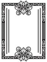 Romantic Ornamental Frame with Ink Details vector