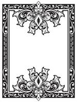 Classical Line Frame for Wedding Invitations vector