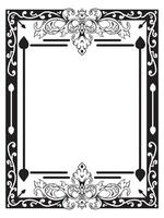 Monogram Layout with Ornamental Frame vector