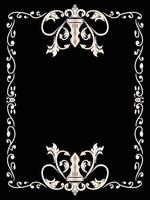 Ornamental Frame Border with Swirl Motifs vector