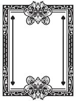 Delicate Frame Outline for Decorative Use vector