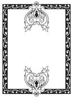 Black Outline Frame for Elegant Labels vector