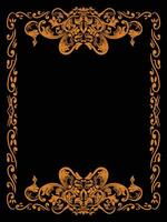 Ornamental Frame Design with Victorian Elements vector