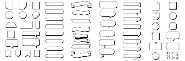 Simple Frame, Speech Bubble, Decoration Frame Title. Icons vector