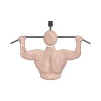 Illustration of Lat Pulldown vector