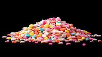 Vibrant Baking Sprinkles in a Decorative Array photo