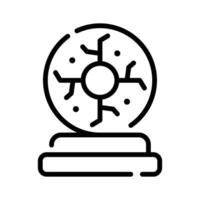 Latest icon of plasma ball designed in line style vector