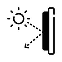 Get this amazing glyph style icon of reflection surface,. vector