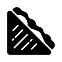 Here is a latest glyph icon of bread sandwich vector