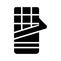 Get your hands on this chocolate bar glyph style icon vector