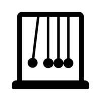 Visually appealing icon of pendulum designed in glyph style, vector