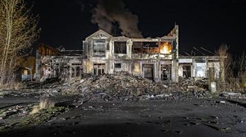Urban Decay Exploring Abandoned Industrial Factory photo