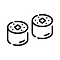 Have a look at this creatively designed line icon of sushi roll vector
