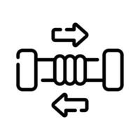 Ready to use outline style icon of tension force vector