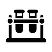 An editable glyph style icon of lab stand, vector