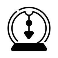 Well designed glyph style icon of energy pendulum,. vector