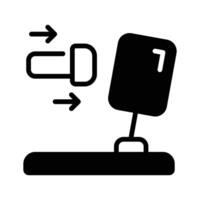 Law of action icon creatively designed in glyph style,. vector