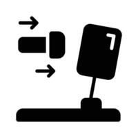 Law of action icon creatively designed in glyph style, vector