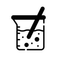 Get your hands on lab stir icon in glyph style,. vector