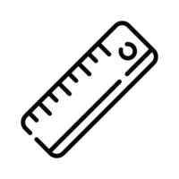 Catch a sight of ruler icon designed in line style vector