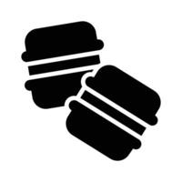 Macarons icon creatively designed in glyph style vector