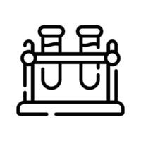 An editable outline style icon of lab stand vector