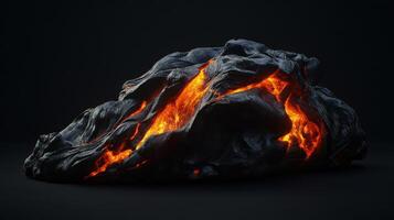 Fiery Eruption Magma Flow photo