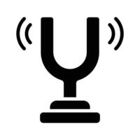 Download easy to use glyph icon of tuning fork, vector