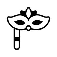 Visually appealing icon of masquerade designed in glyph style. vector
