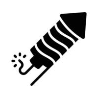 Have a look at this amazing glyph style icon of firecracker vector