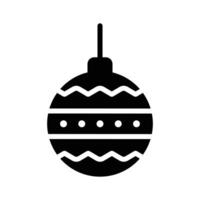Creatively designed glyph icon of decorative bauble vector