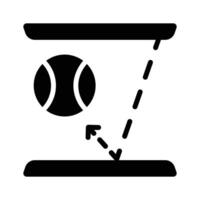 Get this handy glyph icon of ball bounce, vector