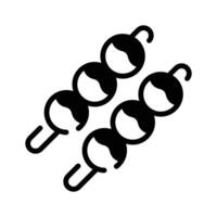 Grab this well designed glyph icon of dango balls. vector