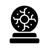 Latest icon of plasma ball designed in glyph style, vector