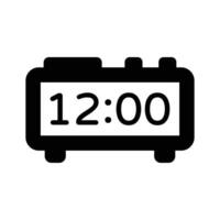 Ready to use premium icon of digital clock in glyph style vector