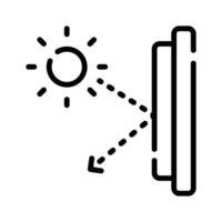 Get this amazing line style icon of reflection surface vector