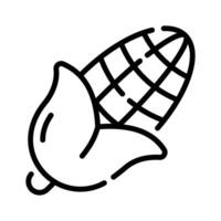 A visually appealing line style icon of corn vector