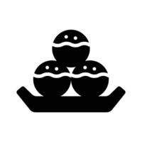 Get this amazing glyph style icon of dessert balls vector