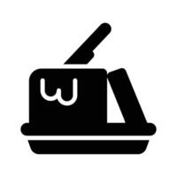 Check this glyph style icon of butter with knife vector