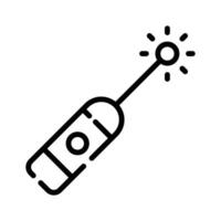 A well crafted line style icon of light pointer vector