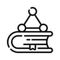 Ready to use outline style icon of science book vector