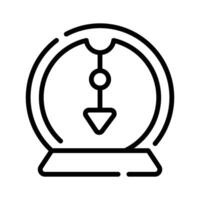 Well designed line style icon of energy pendulum vector