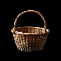 Shopping Basket Made from Wicker A Traditional Look photo