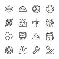 Grab this amazing bundle of science experiments line icons vector